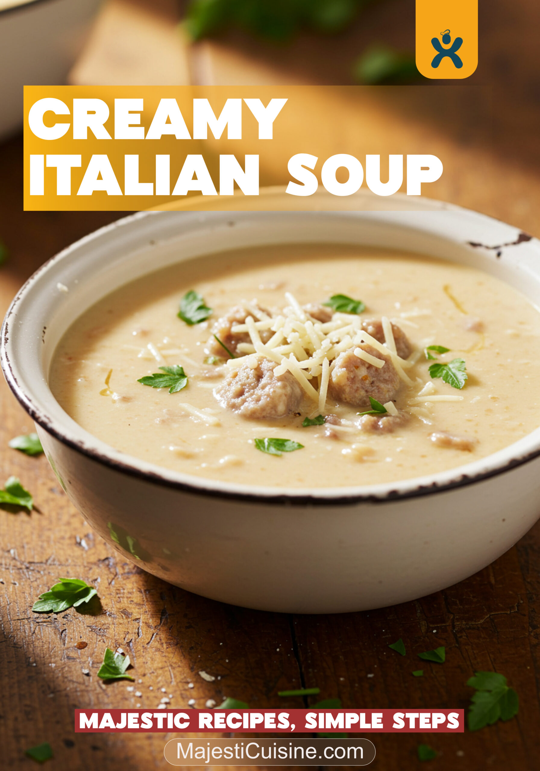 Creamy Parmesan Italian Sausage Soup