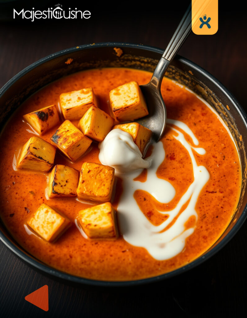 Combining Grilled Paneer with Creamy Gravy