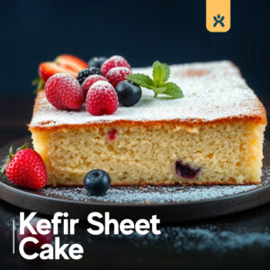 Kefir sheet cake